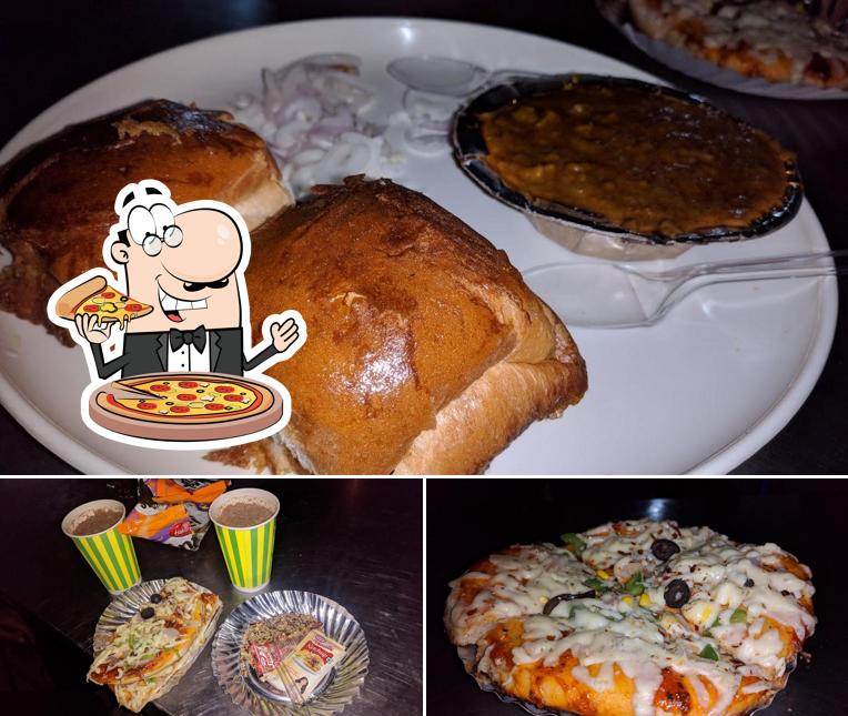 Get pizza at All Night Canteen