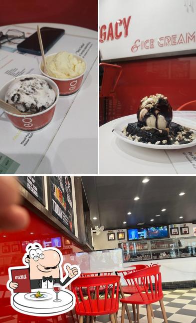 This is the image showing food and interior at Giani's Icecream