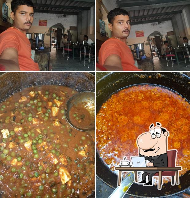 Among different things one can find interior and food at Ramu Sharma Vasnu Dhaba
