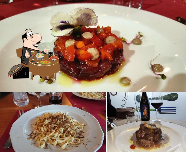 La cibo e birra del ristorante