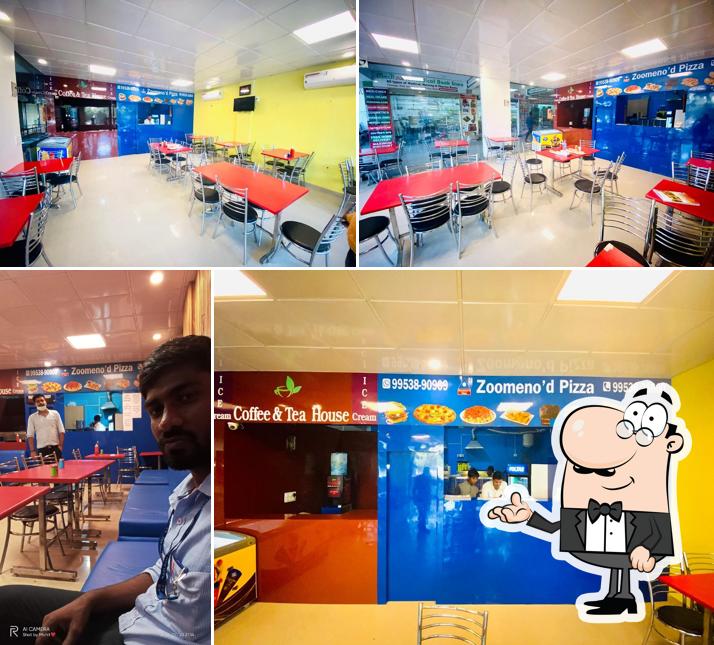 The interior of Zoomeno'd Pizza (KP-1, Gr Noida)