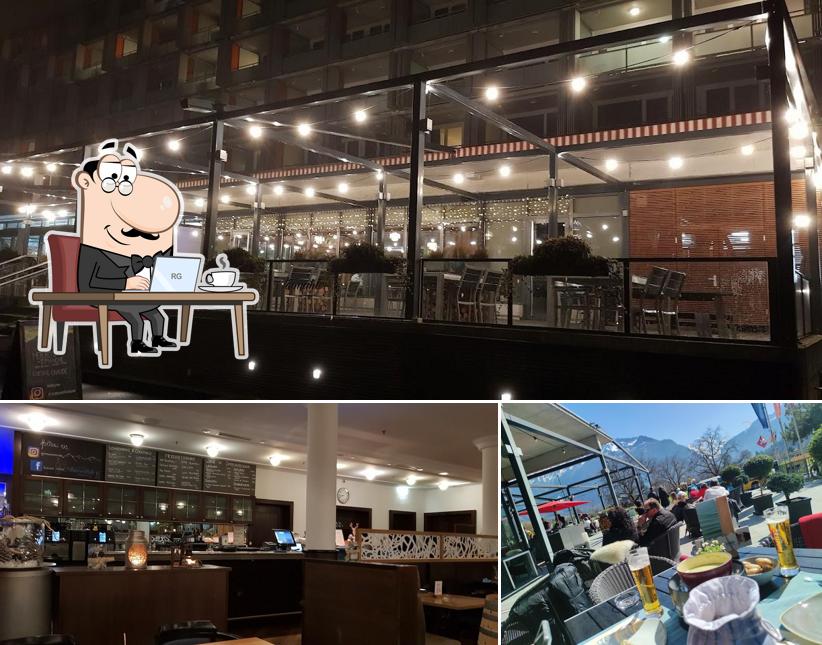 Gli interni di Aarmühle Restaurant & Bar