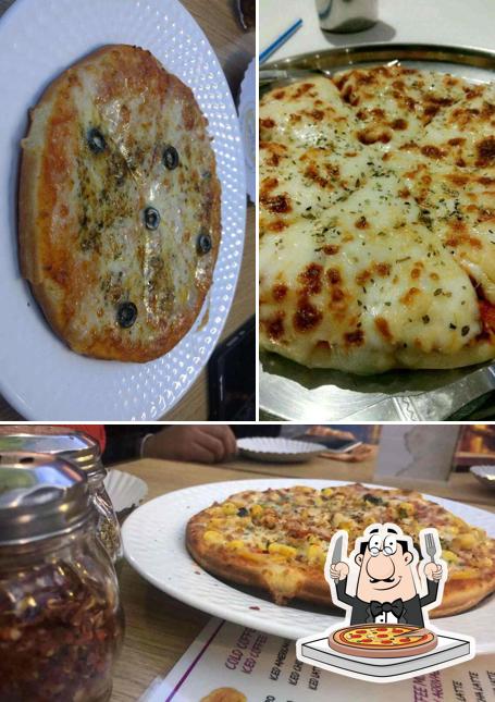 Try out pizza at Nathu's Pastry Shop