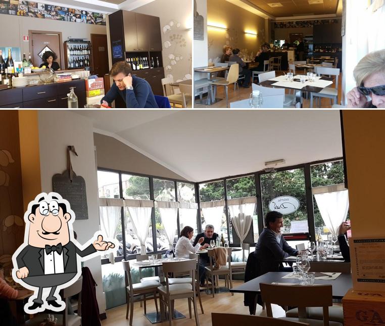 Gli interni di Osteria Didu