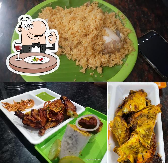 Meals at AM Briyani Kalai Maadu silai