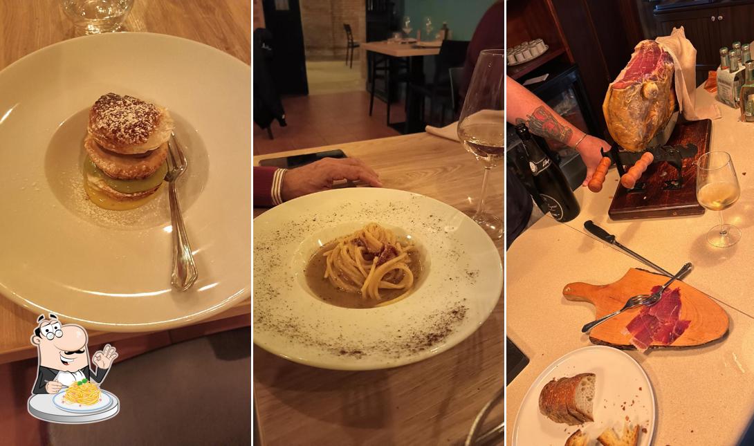 Spaghetti alla carbonara al Hostaria di Fuori Porta