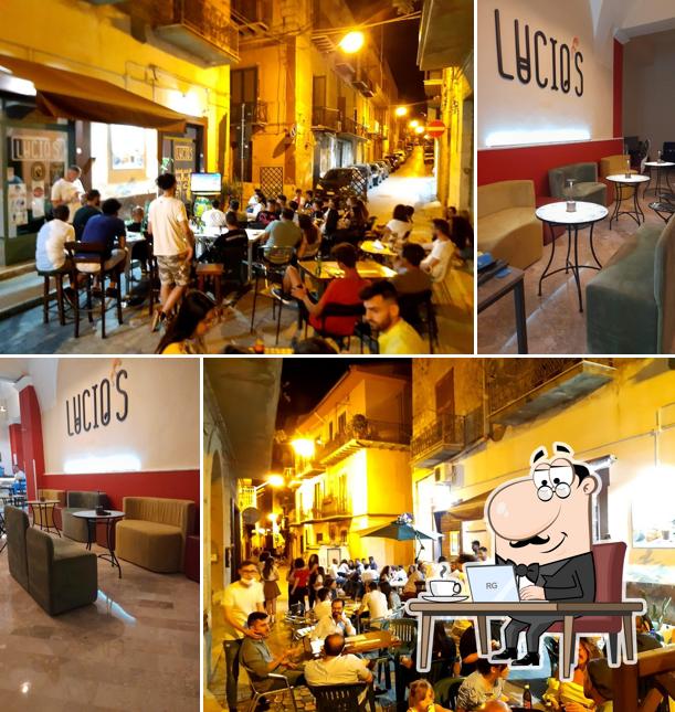 Gli interni di Lucio's Cocktailbar