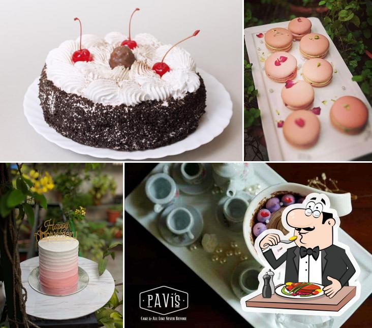 Food at Pavis Cake