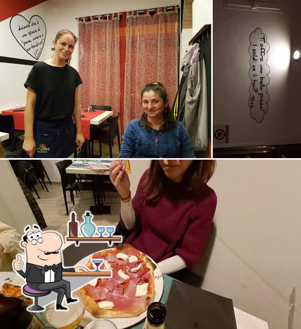 Gli interni di Pizzeria Bianco e Nero