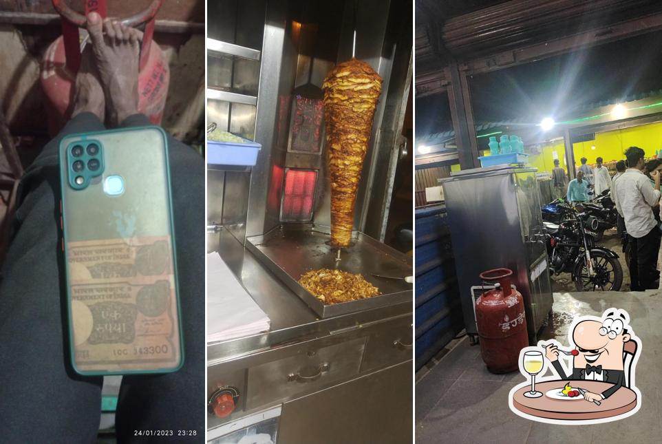 Food at shawarma point