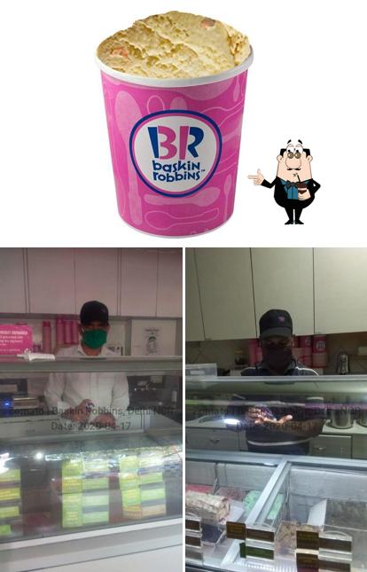 Enjoy a beverage at Baskin Robbins