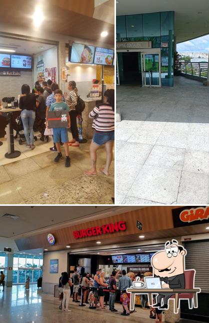 O interior do Burger King