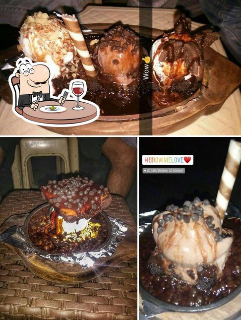Food at Sizzling brownie