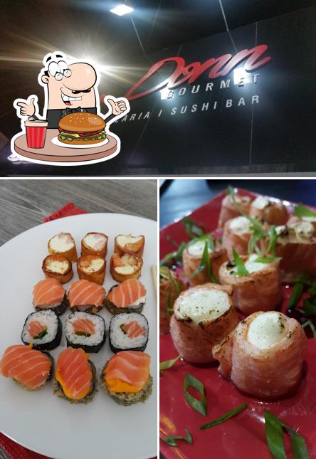 Os hambúrgueres do Sushi Donn Express irão satisfazer uma variedade de gostos