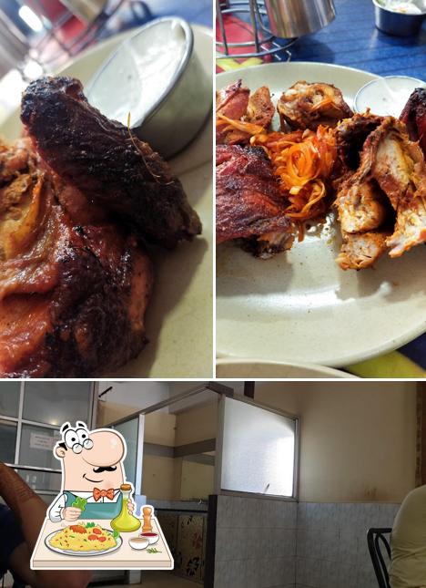 This is the photo depicting food and interior at Hotel Mayura