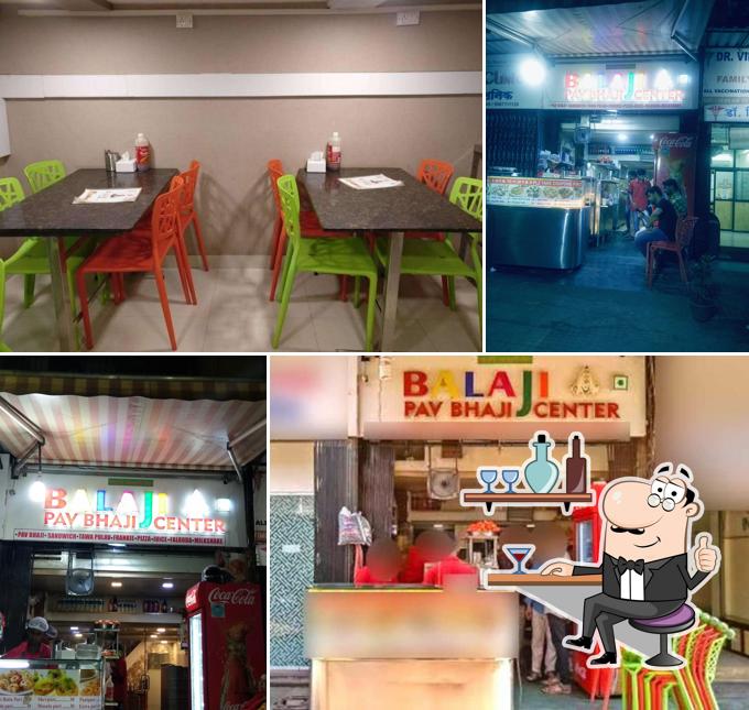 The interior of Balaji Pav Bhaji Center