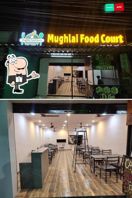 The interior of Mughlai Food Court