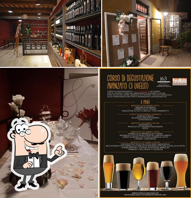 Dai un’occhiata alla immagine che presenta la interni e bevanda di Osteria Agricola Toscana Pitti&Friends