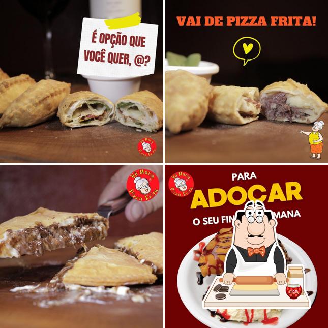 Pizza Frita Vó Maria oferece uma variedade de pratos doces