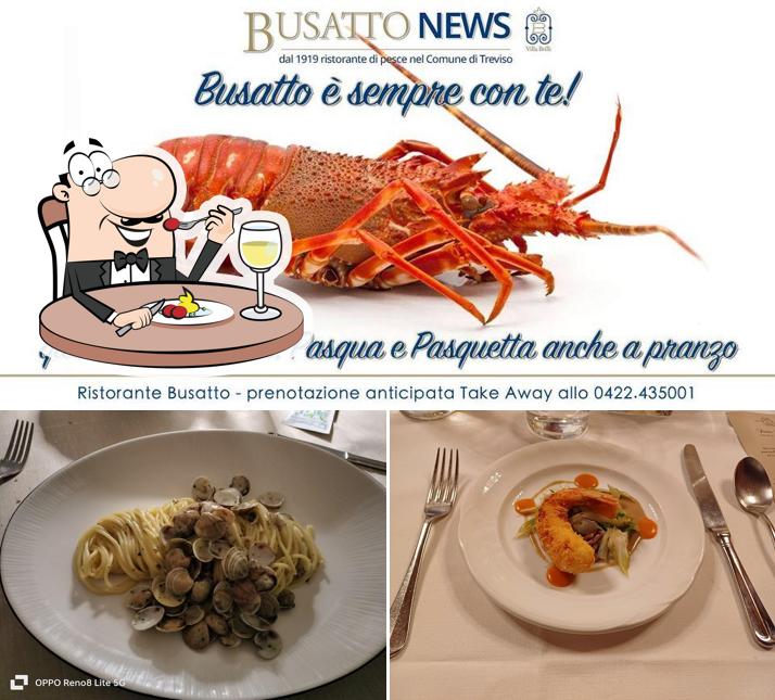 Platti al Ristorante Busatto specialità di pesce a Treviso dal 1919