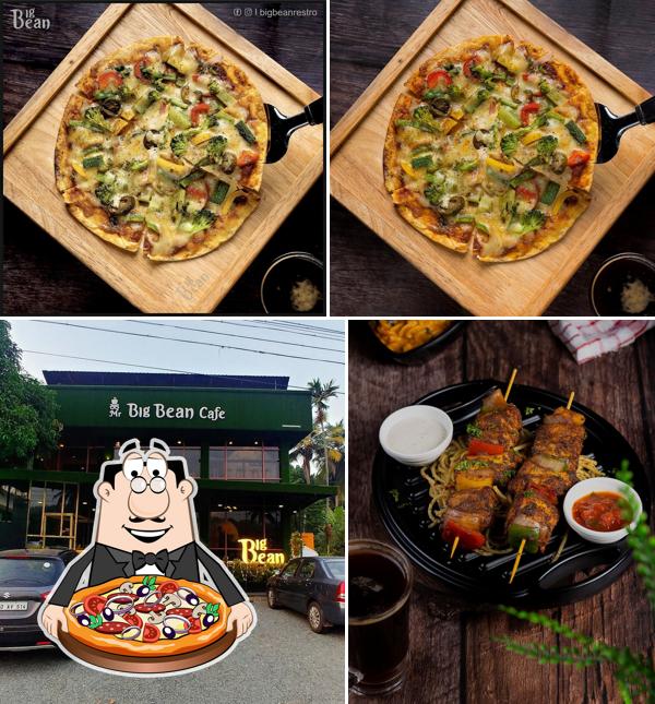 Try out pizza at Big Bean Restro Cafe