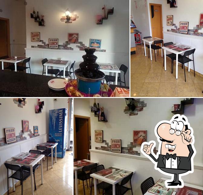 Gli interni di Oltre Bar Cafe