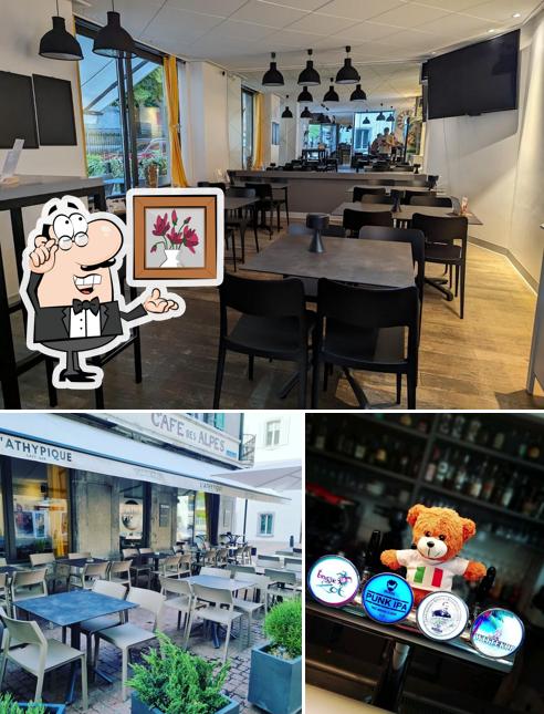 L' Athypique - Martigny si caratterizza per la interni e cibo