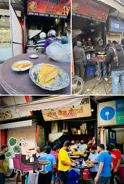 The interior of Monu Jain Kachori Wala