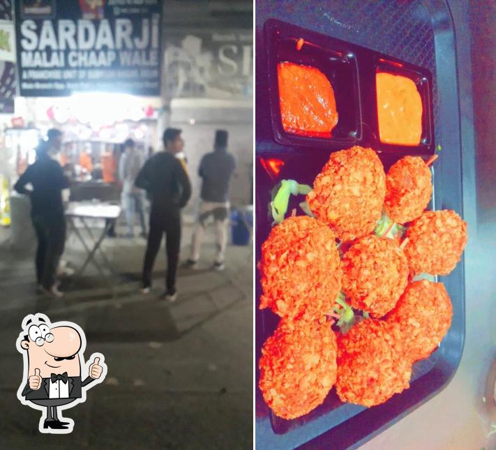 Here's a picture of Sardar Ji Malai Chaap wale