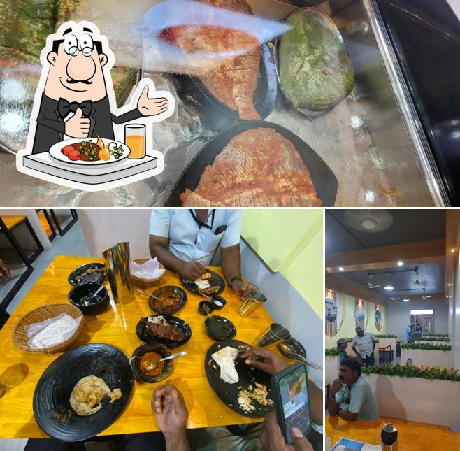 This is the photo showing food and interior at THARAVADU SEA FOOD RESTAURANT