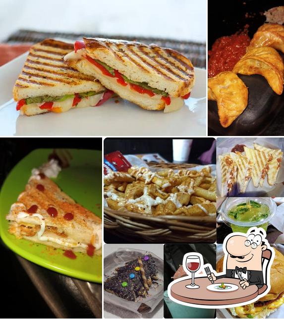 Food at Uzo sanwiches