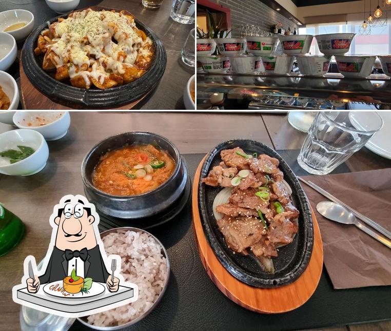 Cibo al Ristorante Coreano Manna