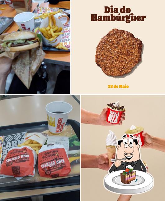 Bolo de chocolate em Burger King