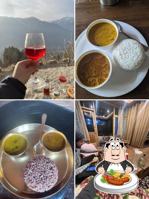 Food at Dream Hamta Cafe and camps