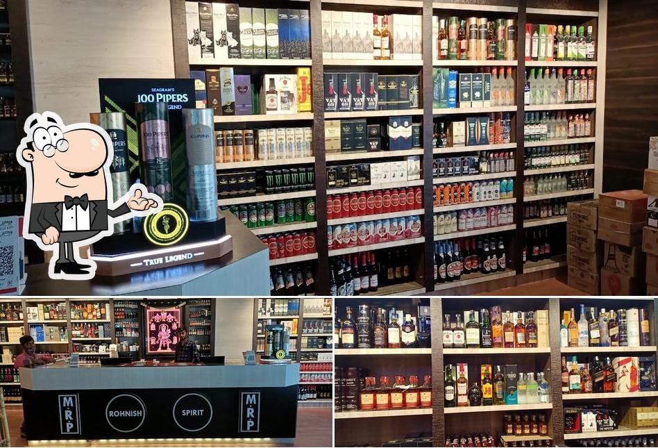 Ronish MRP shop is distinguished by interior and alcohol