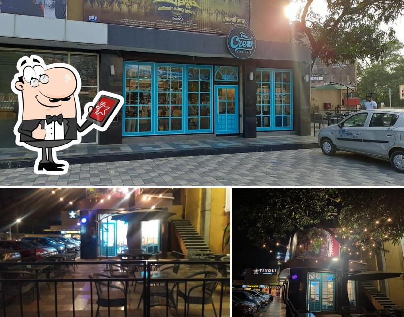 The exterior of The crew cine cafe