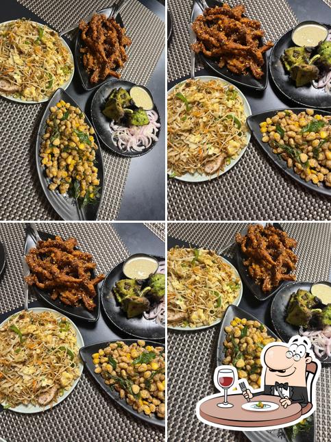 Food at Uptown Rooftop Cafe