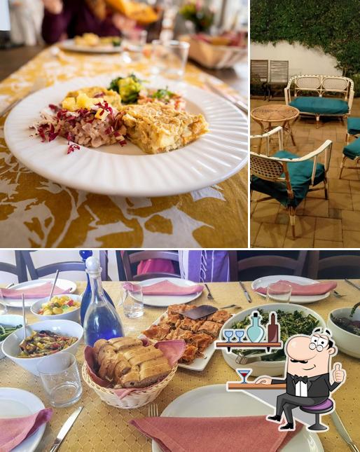 Dai un’occhiata alla foto che raffigura la interni e cibo di Ristorante Agricola Samadhi