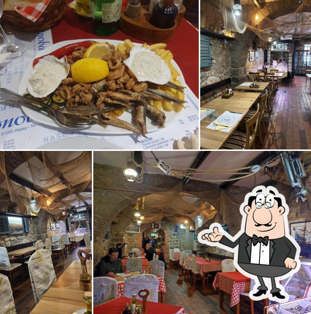 Gli interni di Seafood restaurant Feral
