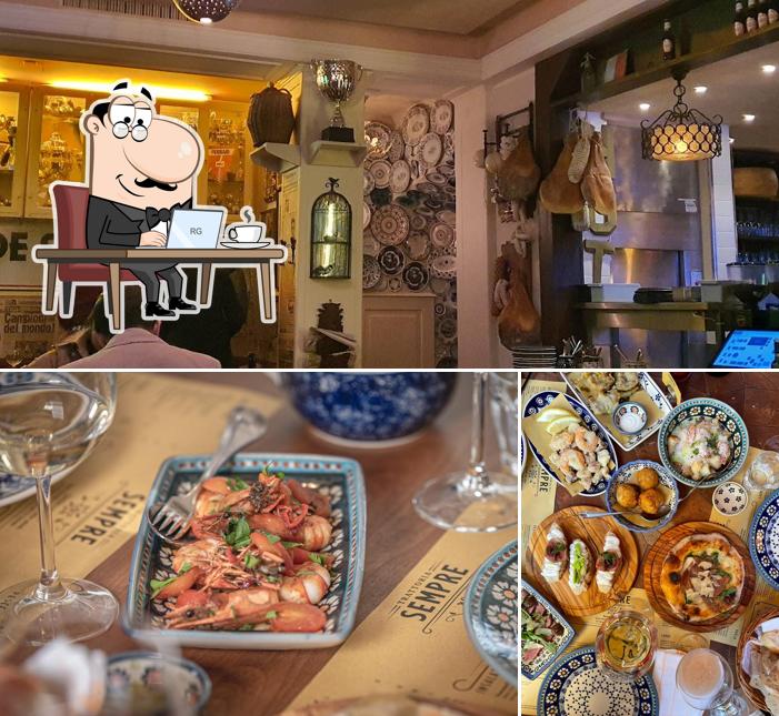 Gli interni di Trattoria Sempre Zürich