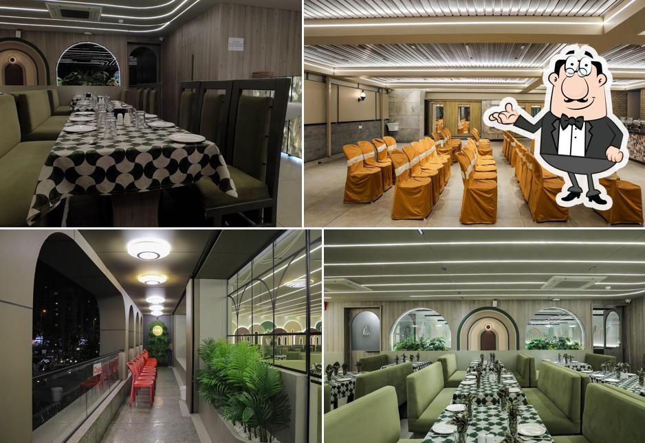 The interior of Kshitij Restaurant & Banquet