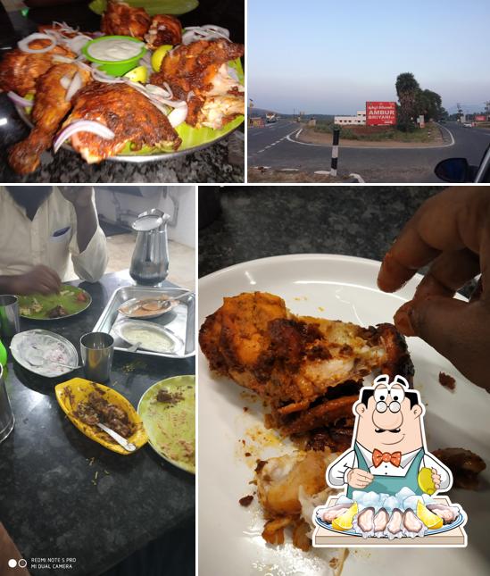 Order seafood at Ambur Biryani