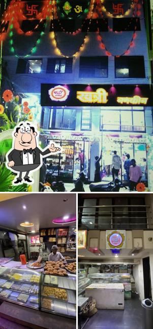 The interior of Badri Halwai Khatri Namkeen