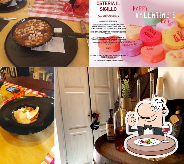 Platti al Osteria Il Sigillo: Locanda e B&B