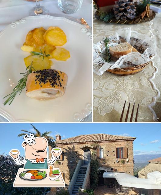 La immagine di cibo e esterno da Ristorante @ Agriturismo Bardari
