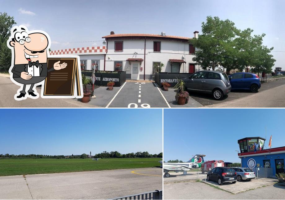 Goditi la vista dall'area esterna di Ristorante Bar Aeroporto a Thiene