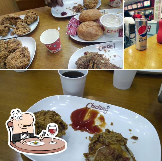 The restaurant's food and beverage
