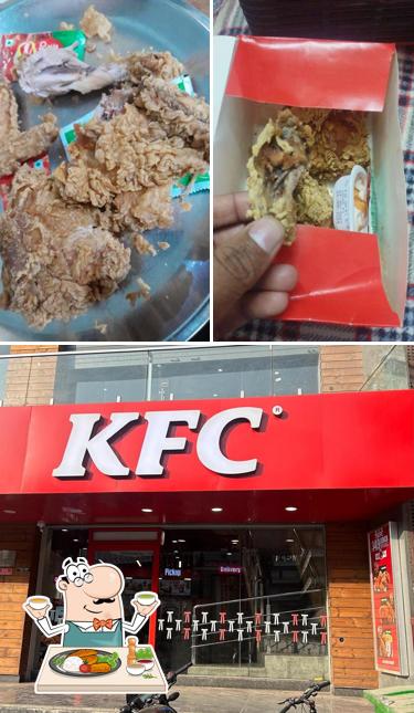 Check out the photo depicting food and exterior at KFC