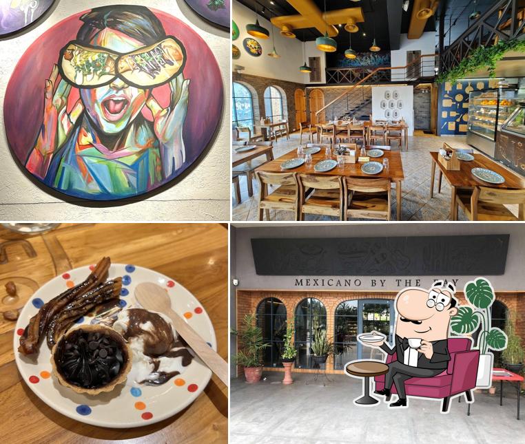 Take a seat at one of the tables at Mexicano by the Bay