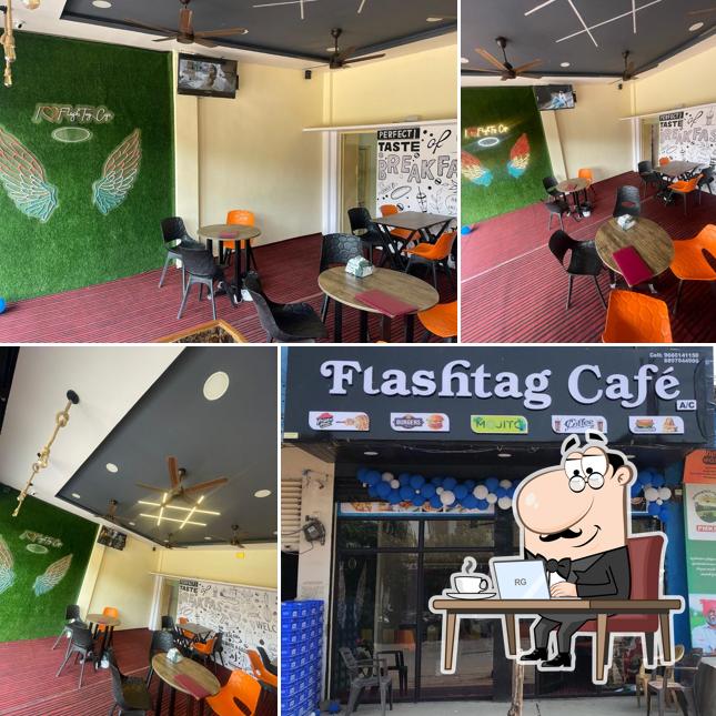 The interior of Flashtag Cafe